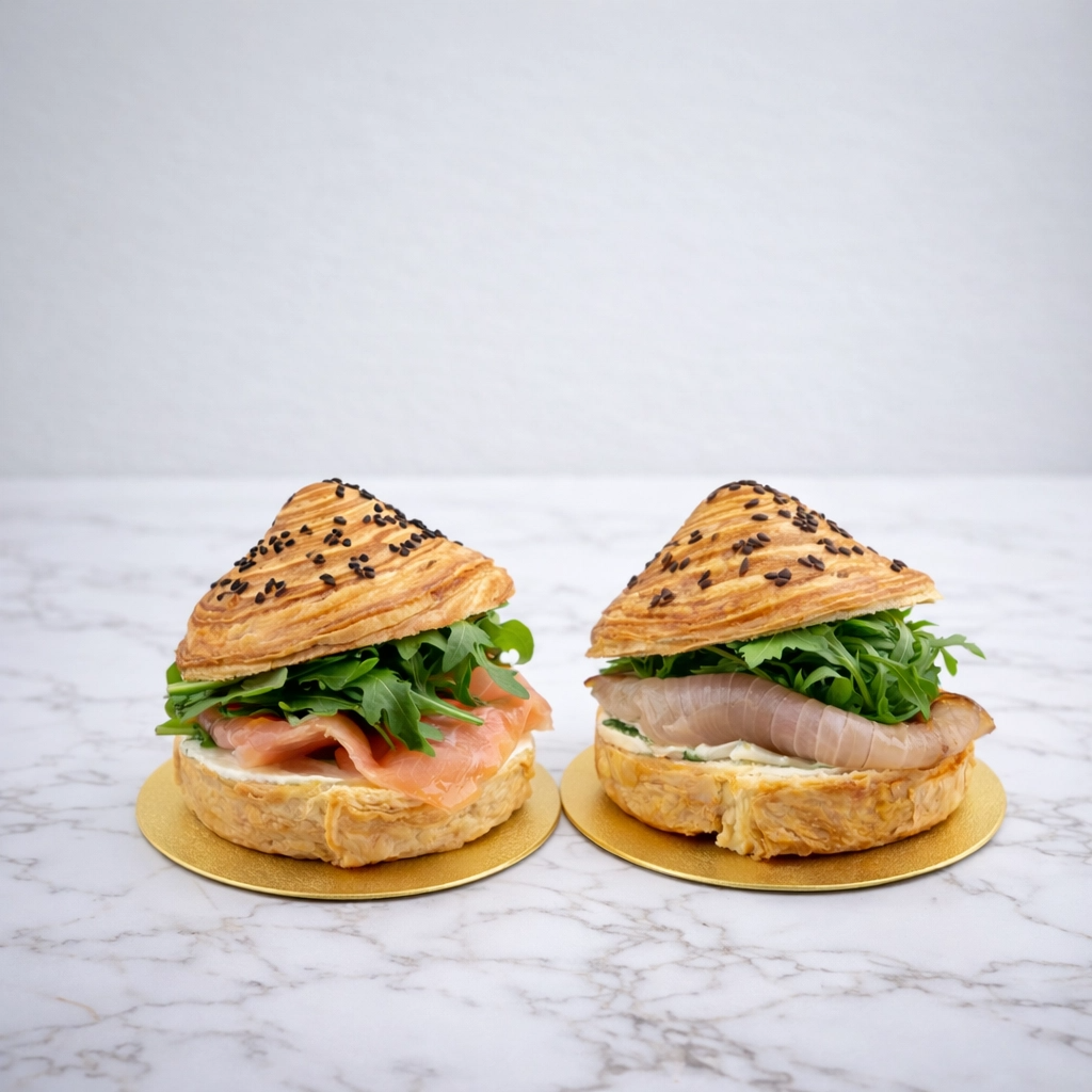 Duo de croissants salés