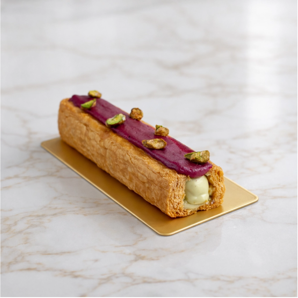 Finger Feuilleté Pistache et Fruits Rouges