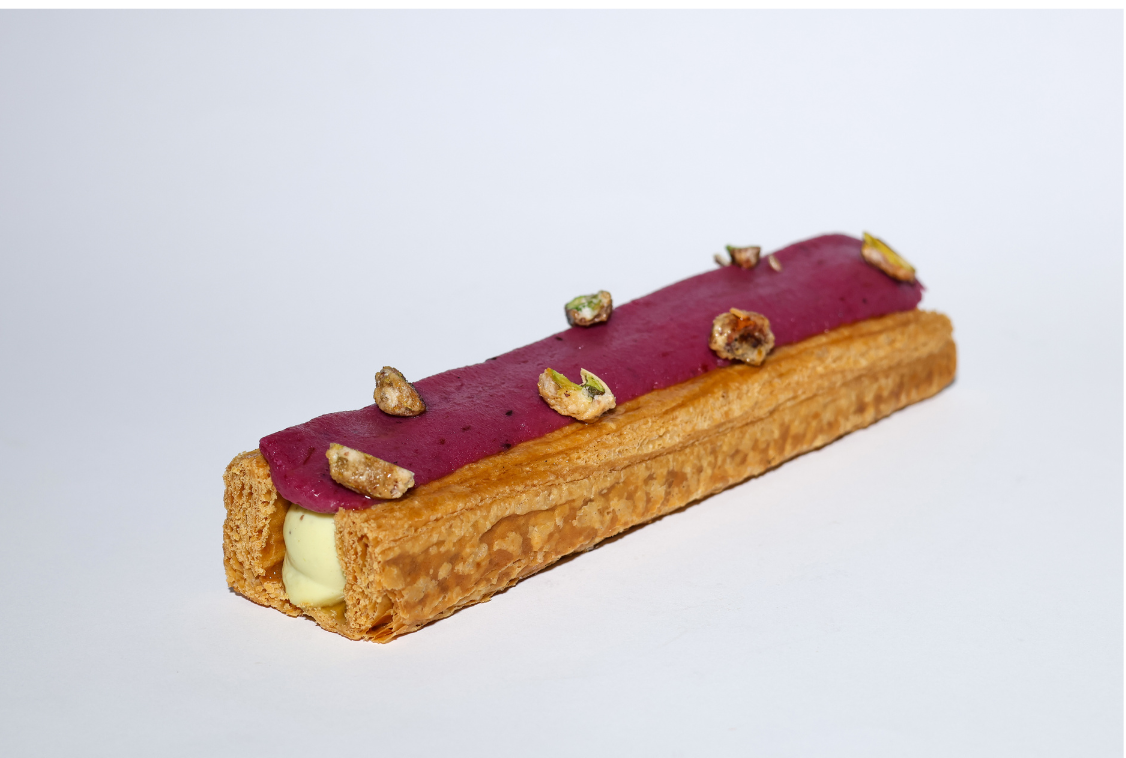 Finger Feuilleté Pistache et Fruits Rouges